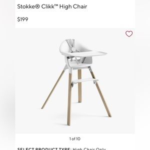 Stokke high chair barely used